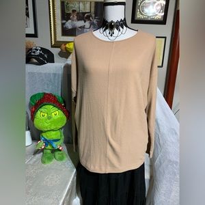 Simply Vera Wang Cozy Hazelnut Blouse